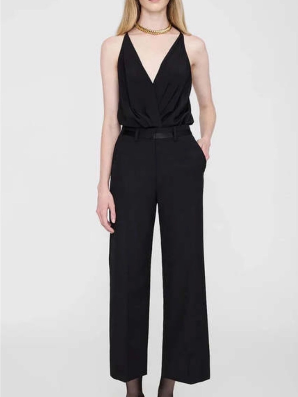 Anine Bing Louisa Trouser Black Size 38 / US 6 NWT
